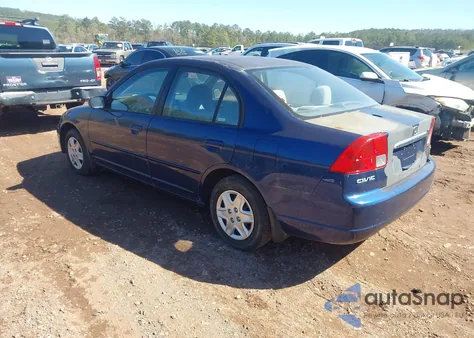 2003 Honda Civic Lx из США, поврежденный, VIN 2HGES16513H573919